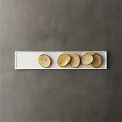 narrow rectangular platter