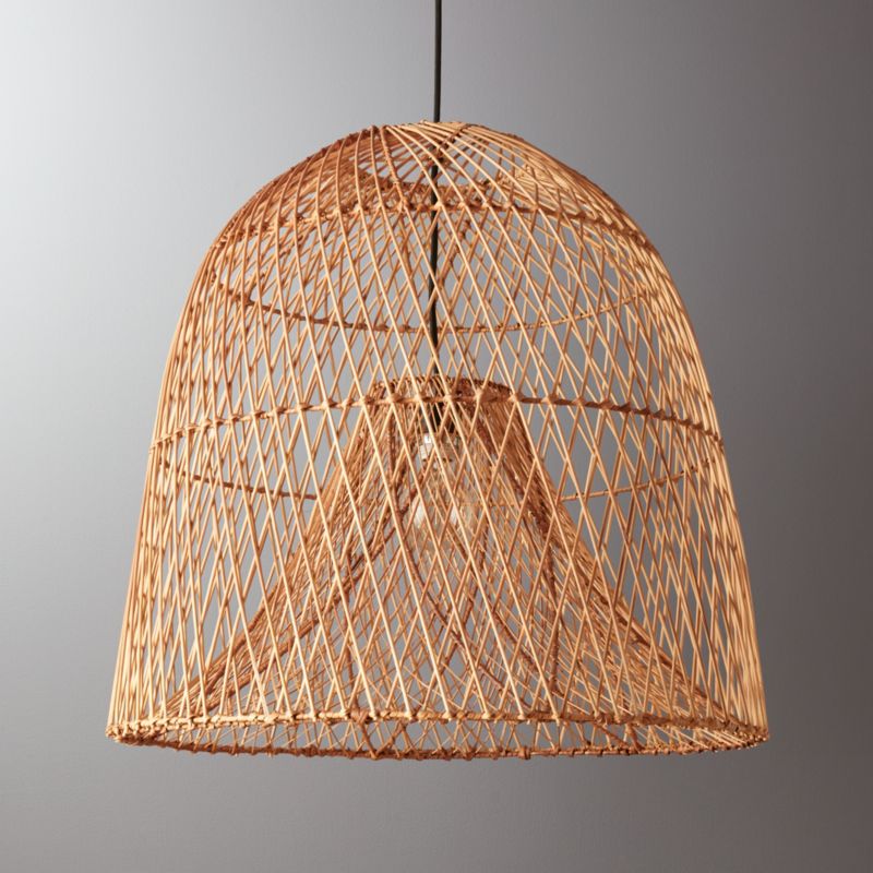 Nassa Basket Pendant Light + Reviews | CB2