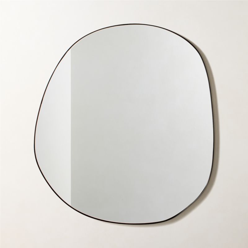 Navone Blackened Brass Wall Mirror 36''x32''