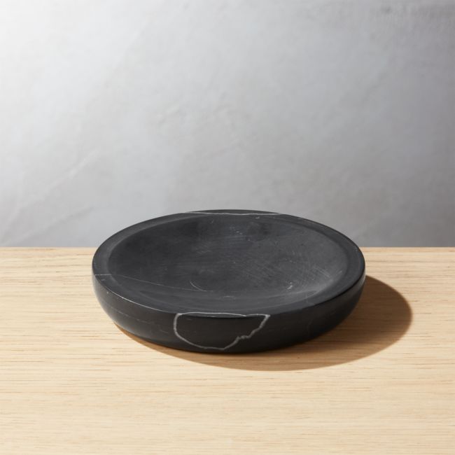 Online Designer Bathroom Nexus Black Marble Soap Dish
