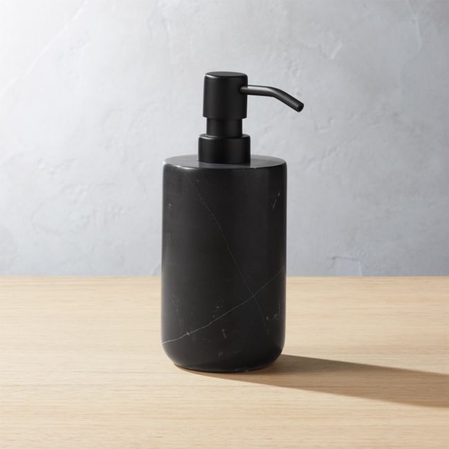 Online Designer Bathroom Nexus Black Marble Soap Pump