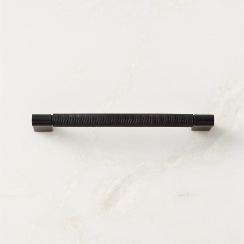 Nicolo Knurled Black Cabinet Handle 6