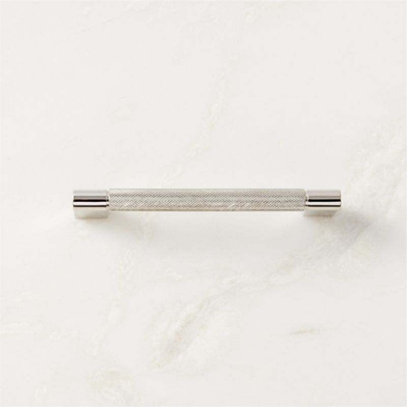 Nicolo Knurled Polished Nickel Cabinet Handle 5