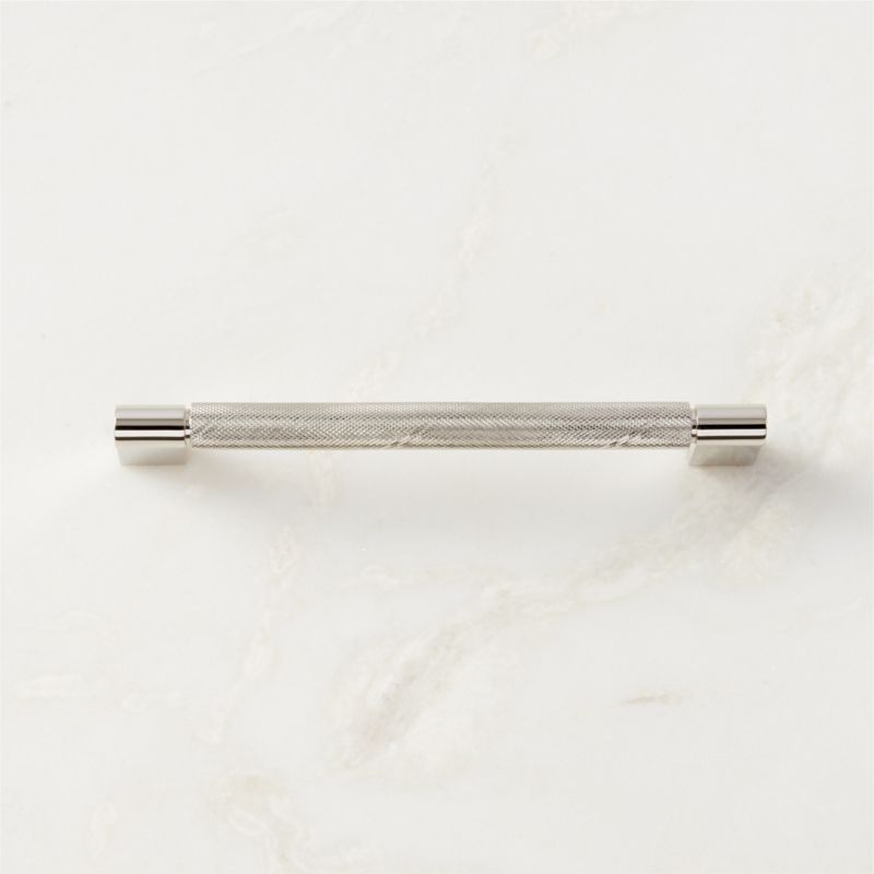 Nicolo Knurled Polished Nickel Cabinet Handle 6