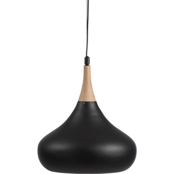 noir pendant lamp in pendant lamps  CB2