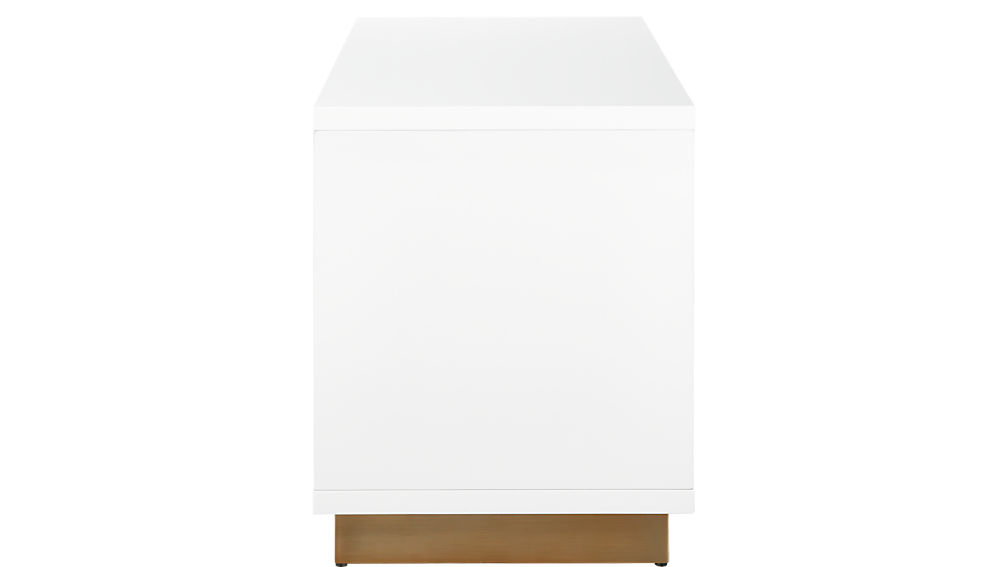 Oberlin Small White Entry Bench