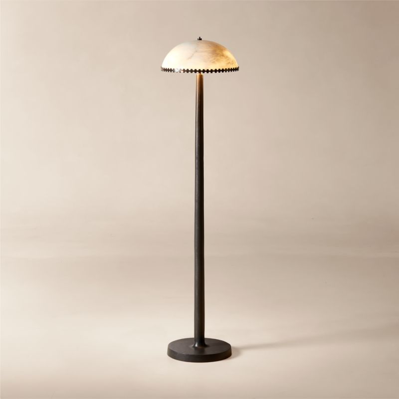 Sequence White Plaster Floor Lamp