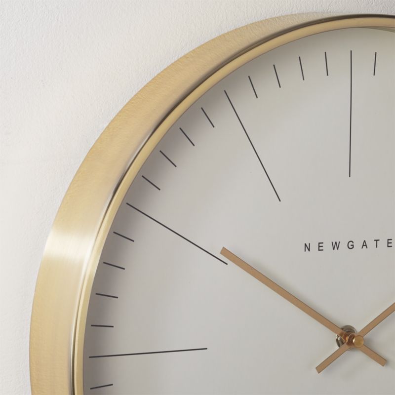 Oslo Radial Brushed Brass Wall Clock