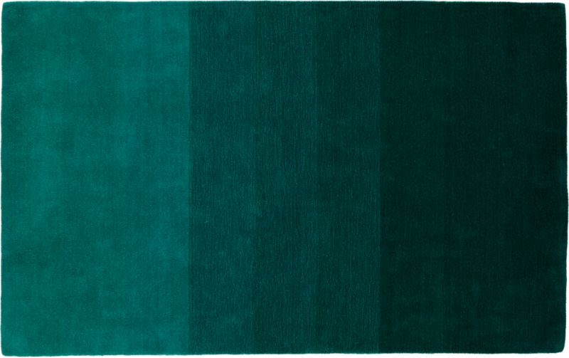 ombre teal rug 5'x8' + Reviews | CB2