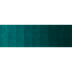 ombre teal rug 6'x9' | CB2