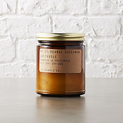 orange and cardamom soy candle