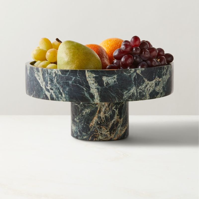 Orcino Green Marble Fruit Bowl