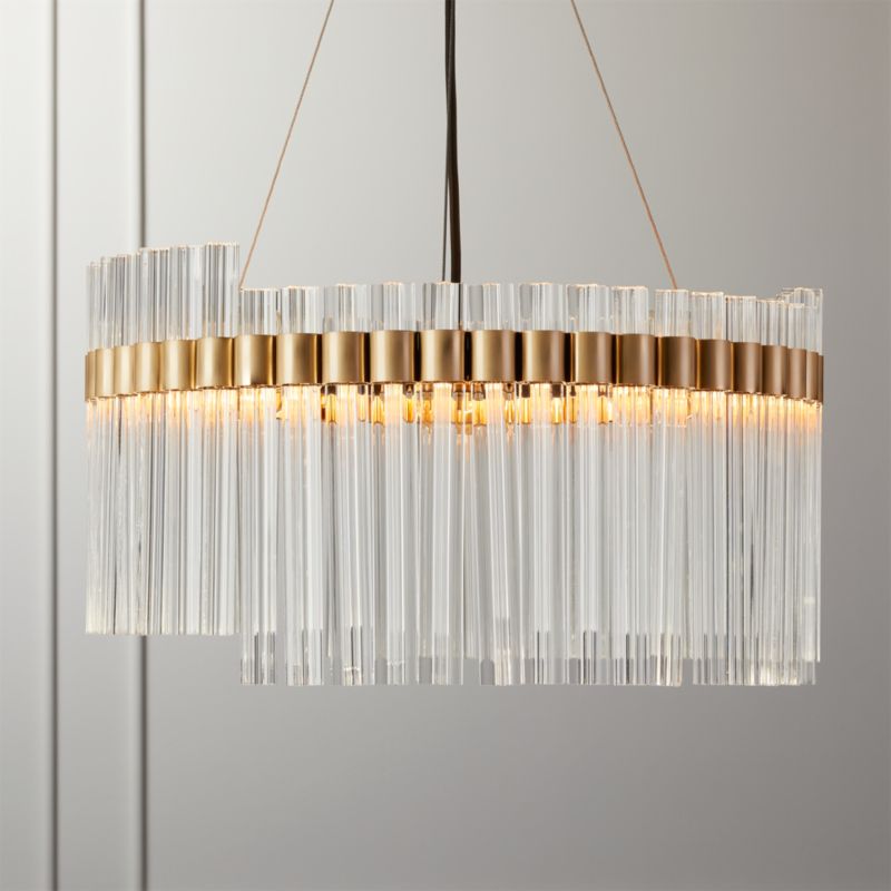 Orion Glass Crystal Chandelier