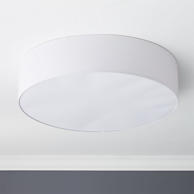oversized drum flush mount lamp CB2