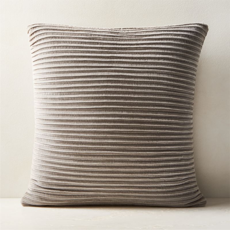 Kerro Black Woven Suede Throw Pillow Cover 18"x18"