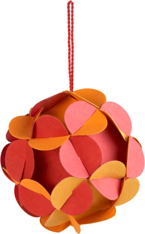 CB2   recycled flowerball ornament  