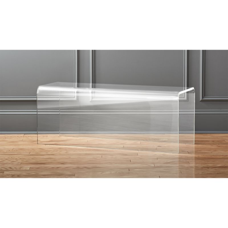 peekaboo acrylic bench CB2