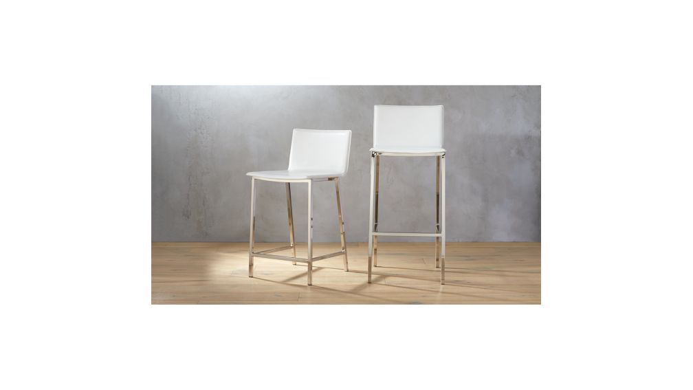 x frame 15 18 picture sizes ivory phoenix CB2 bar  stools