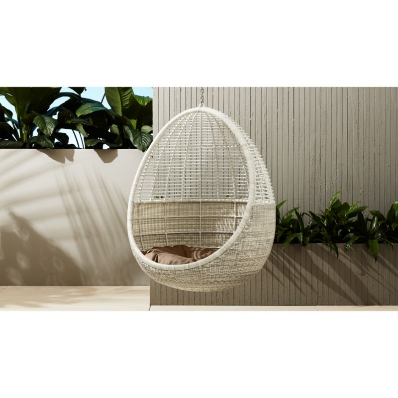 Pod Hanging Chair With Cushion | CB2