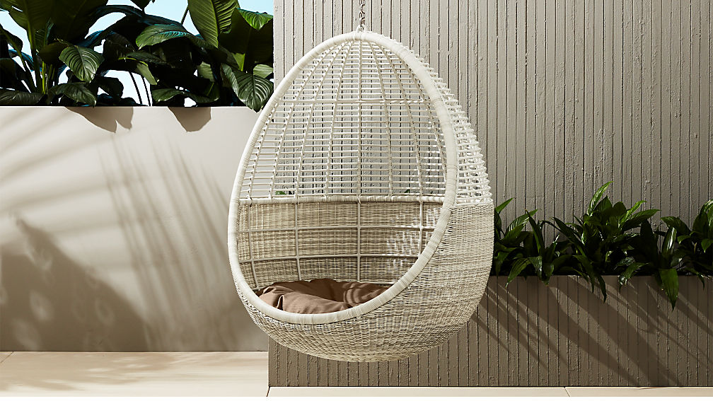 Pod Hanging Chair With Cushion | CB2