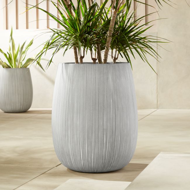 Pod Grey Cement Indoor/Outdoor XL Planter 26"H