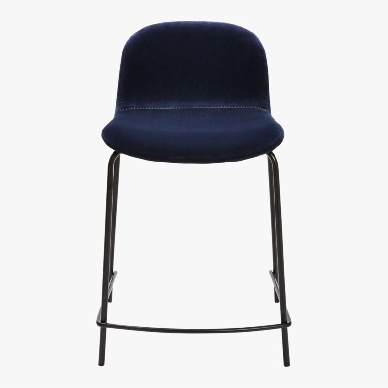 Primitivo Blue Velvet 30" Bar Stool