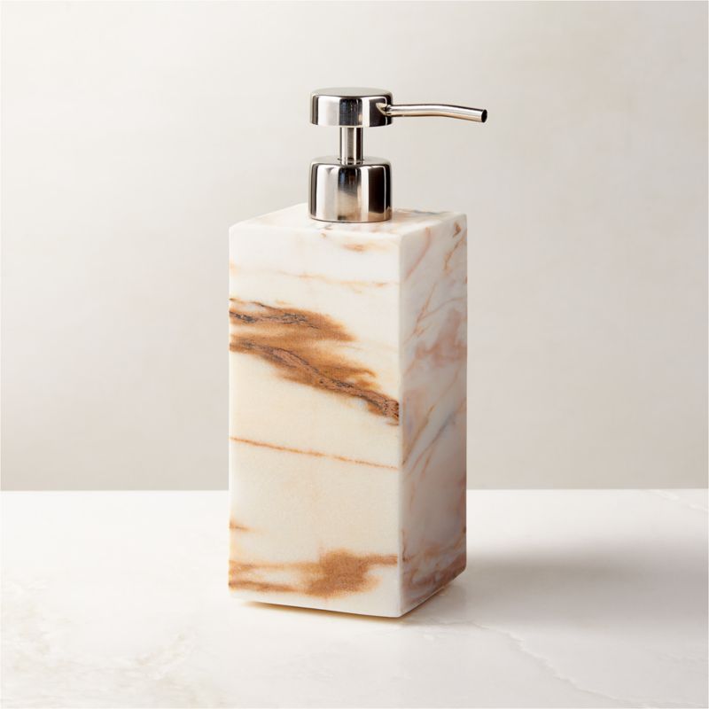 Nexus White Marble Soap Pump