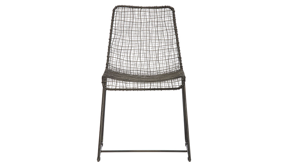reed black wire chair | CB2