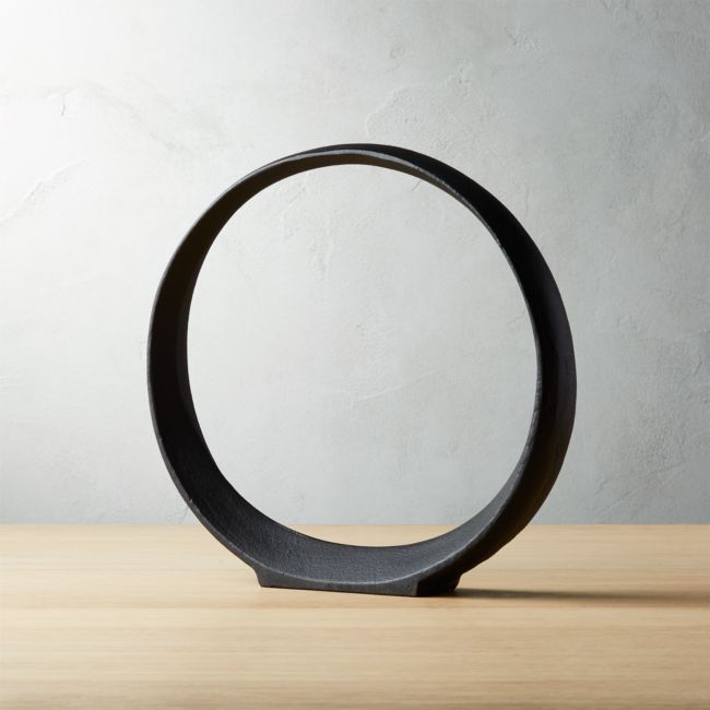 Online Designer Combined Living/Dining Small Metal Ring Sculpture