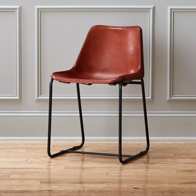 Cb2 pony 2025 leather chair