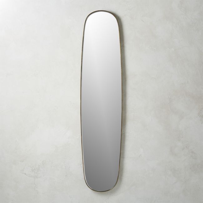 Online Designer Kitchen Rogue Large Brass Oval Mirror
