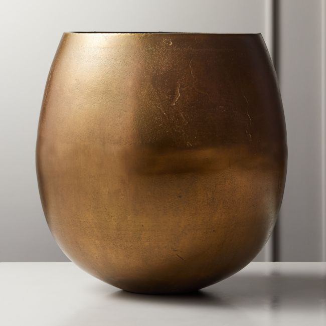 Online Designer Living Room Rough Cast Small Brass Planter