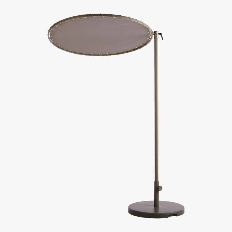 Round Sun Shade Grey with Base