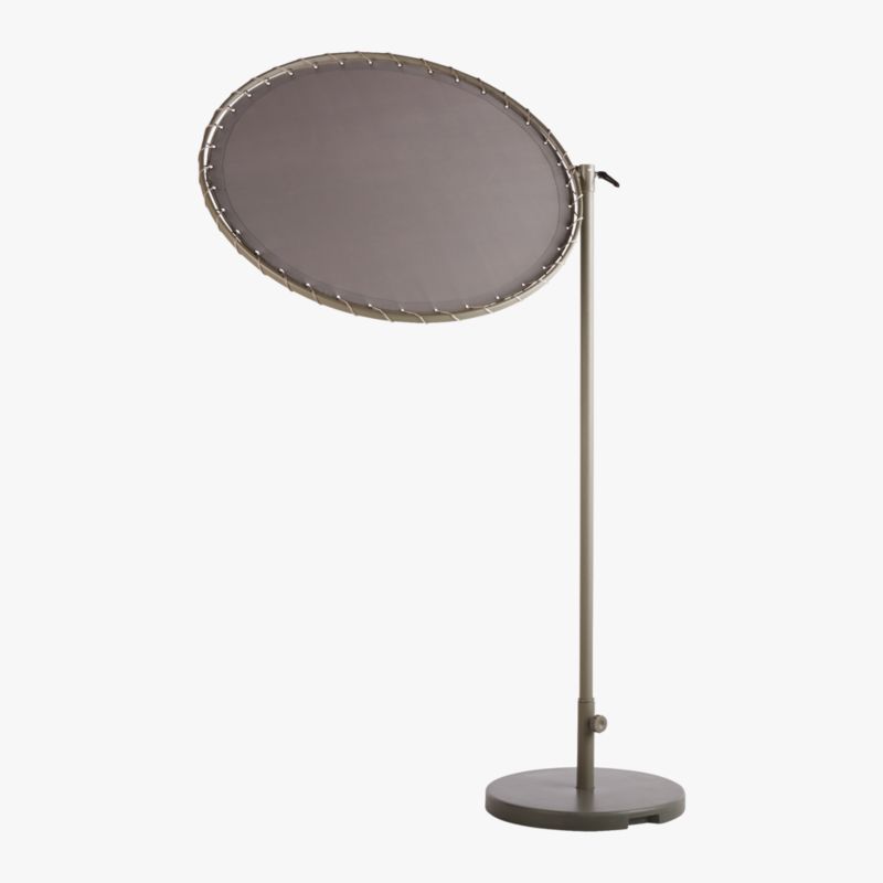 Round Sun Shade Grey with Base