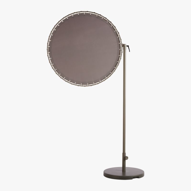 Round Sun Shade Grey with Base