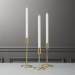 3-piece roundabout taper candle holder set