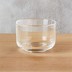 roundish glass mini bowl