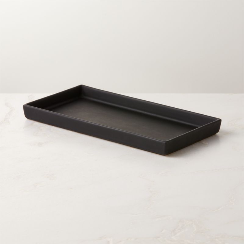 Trent Blackend Bronze Cast Aluminum Tray