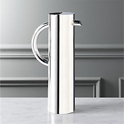stainless steel shiny water pitcher