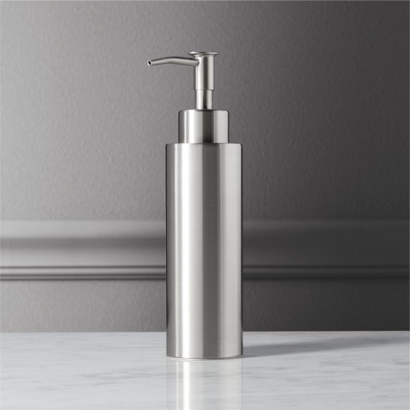 stainless steel soap pump | CB2