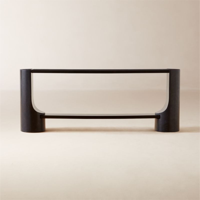 Macello Brown Oak Console Table 52"