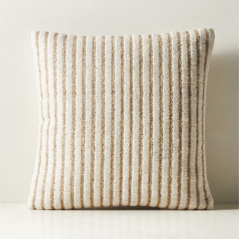 Adley Charcoal Grey Merino Wool Throw Pillow Cover 20"x20"