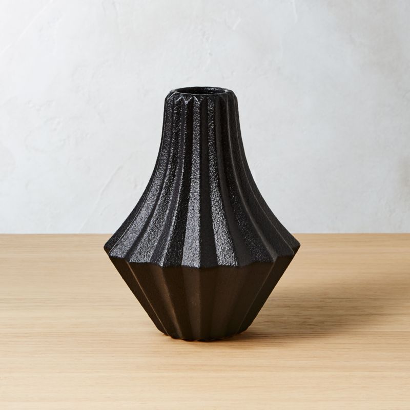 Matte Black Vases CB2