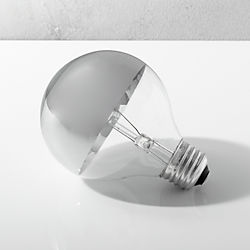 g25 silver tipped 60W light bulb