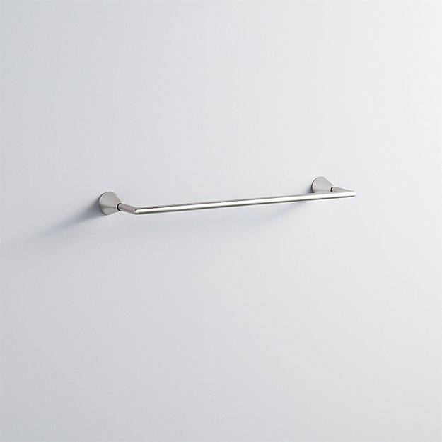 silver 18" towel bar CB2