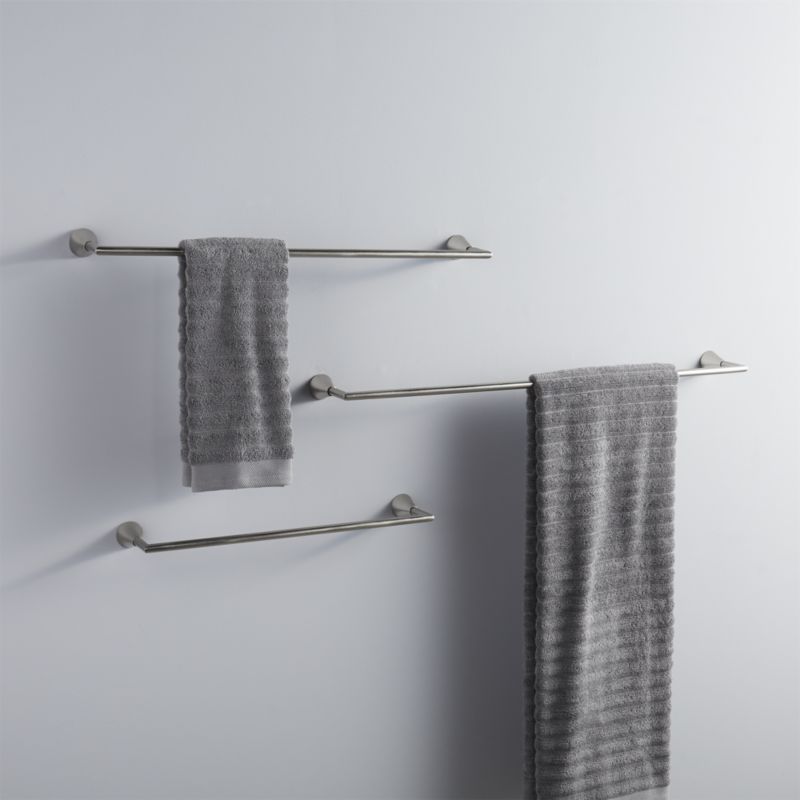 silver towel bars CB2