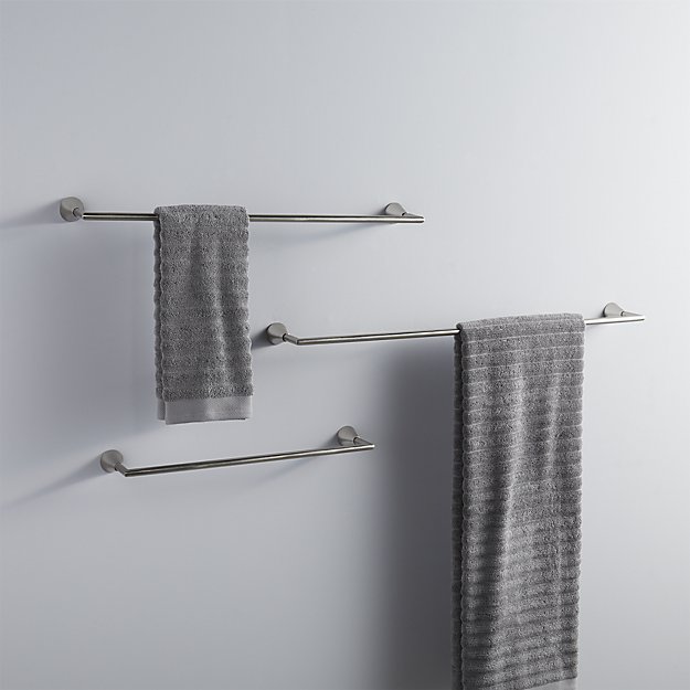 silver towel bars CB2