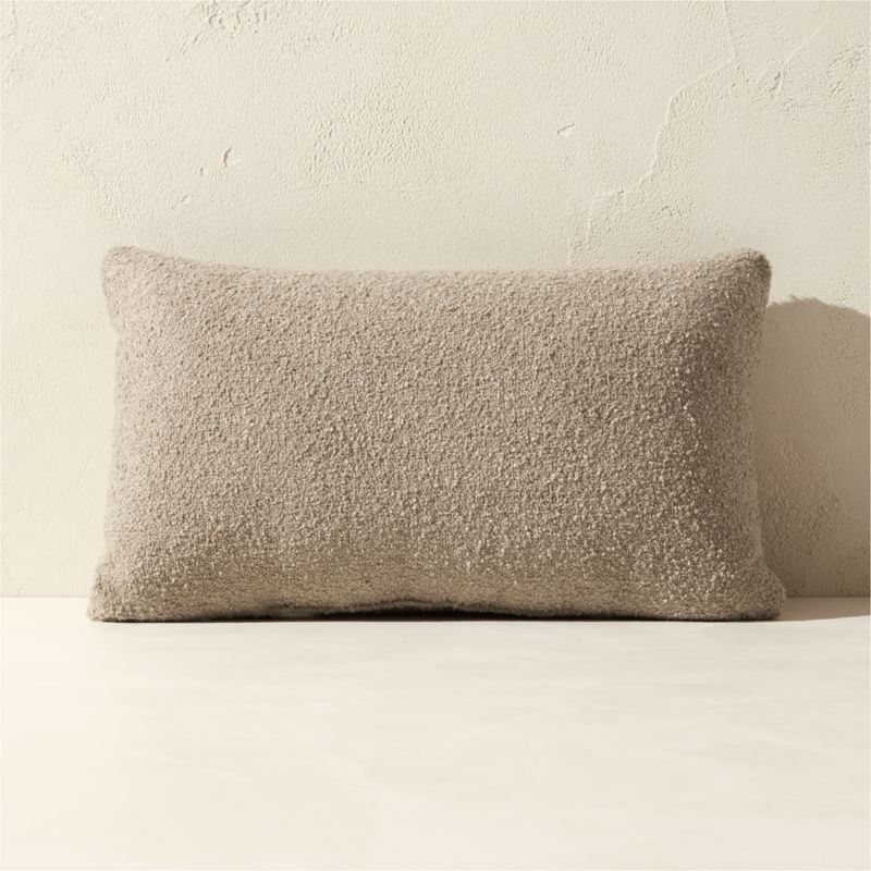 Silves Sand Boucle Outdoor Throw Pillow 20