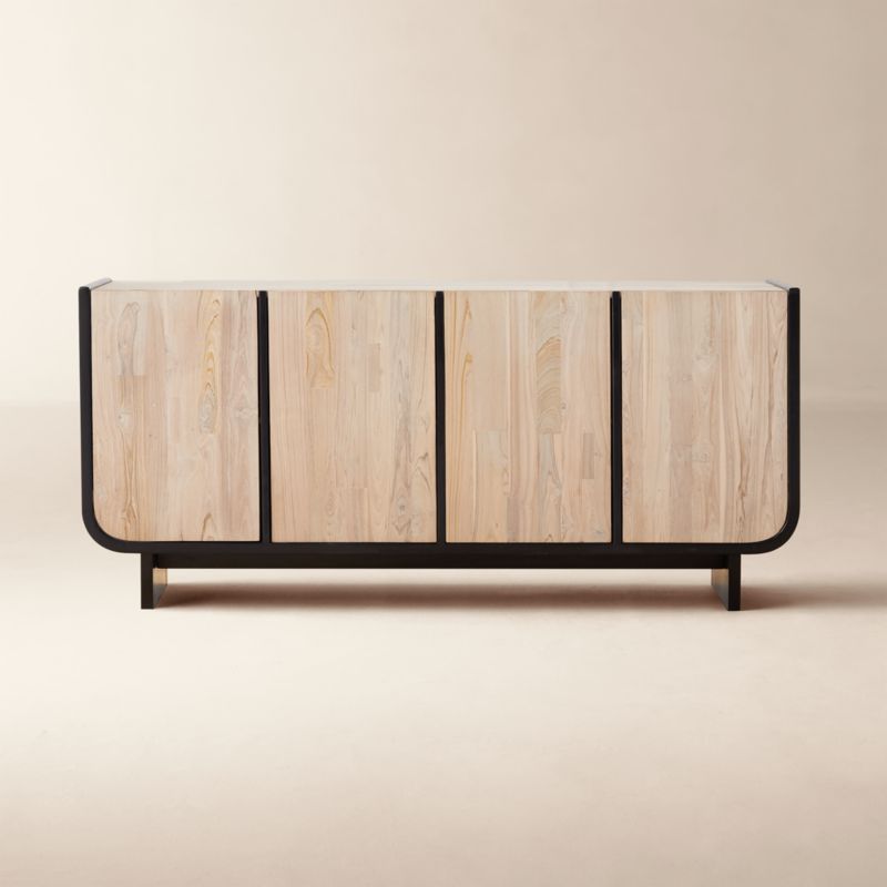 Elettra 68" Carved Mango Wood Credenza
