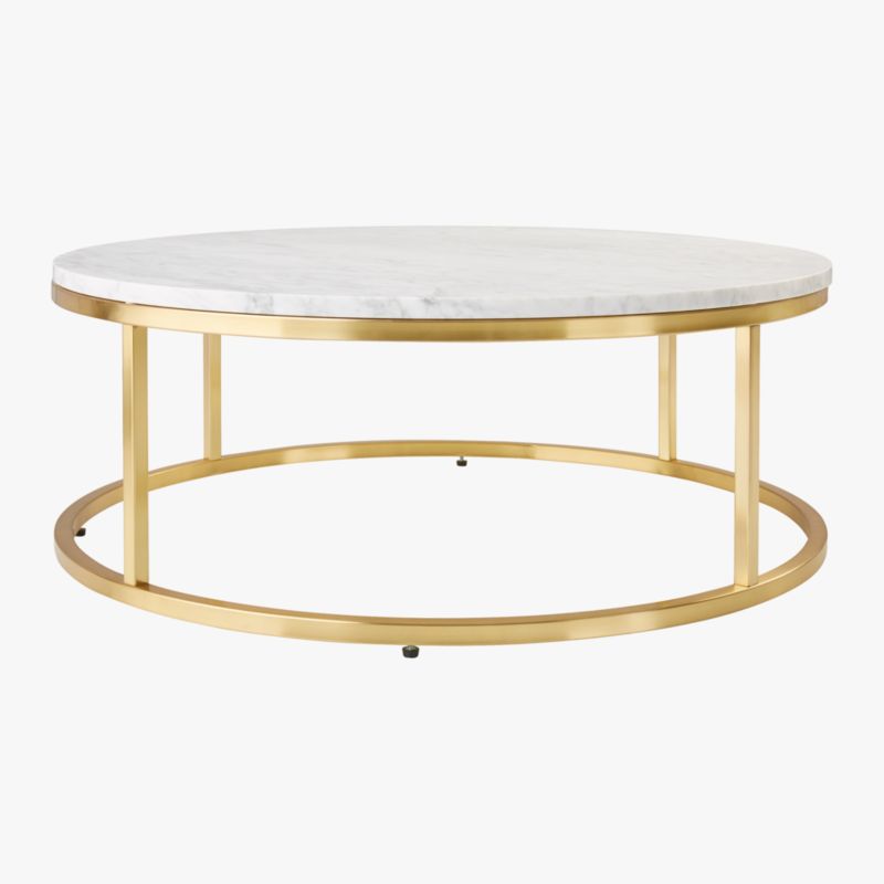 Smart Round Marble Brass Coffee Table